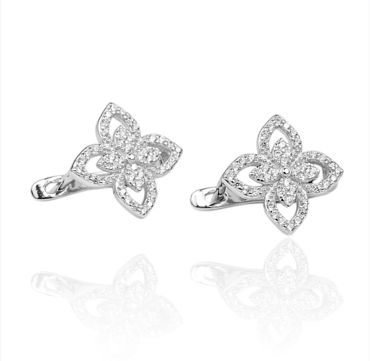Silver Set Flowers