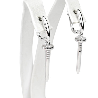 Silver 925 Nails Earrings