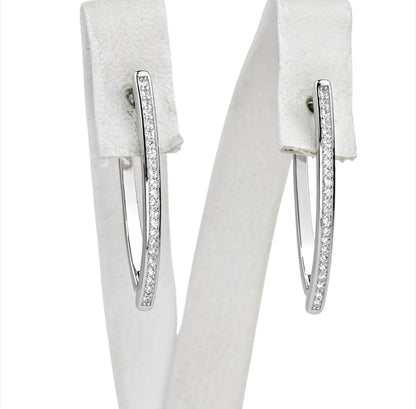 Silver Earrings with Zirconia stones