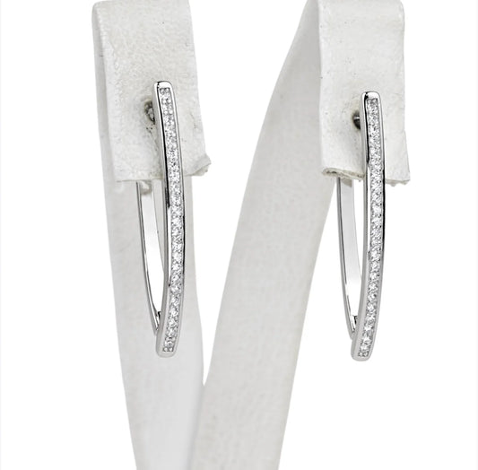 Silver Earrings with Zirconia stones