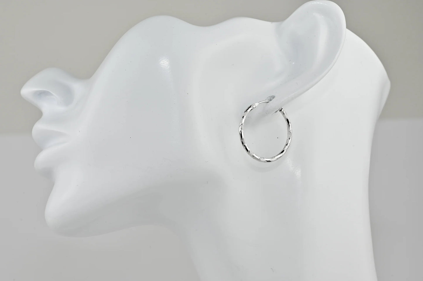 Hoops Silver Earrings (Different Sizes available)