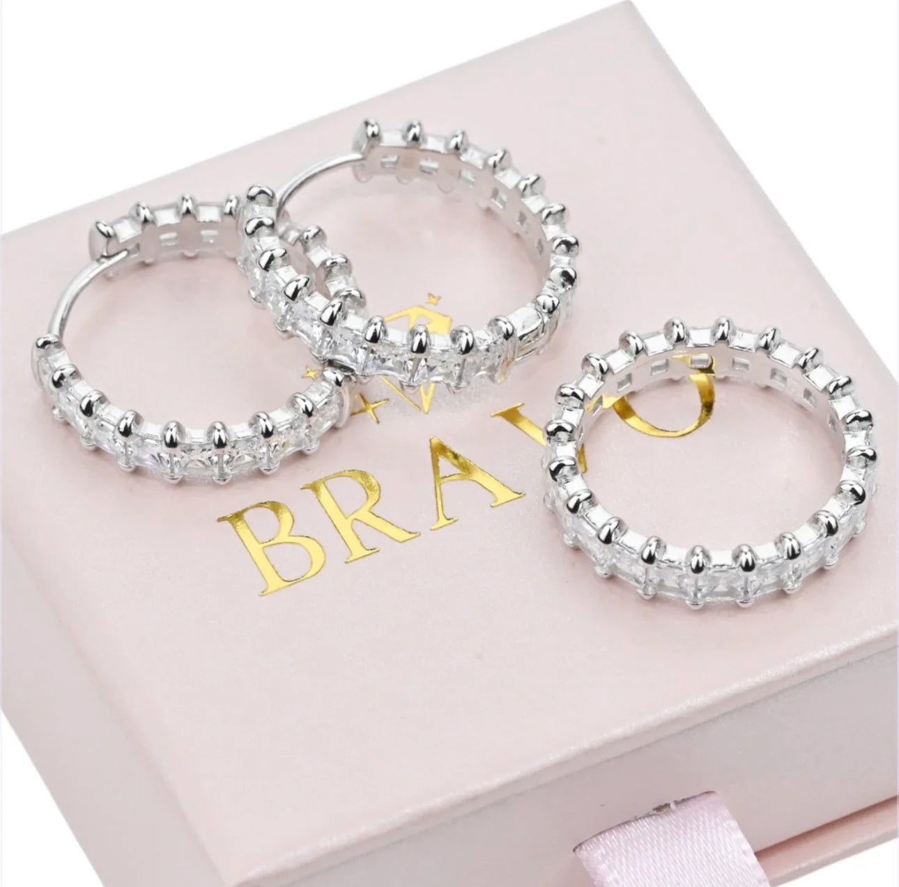 Silver Set (Hoops Earrings & Ring)