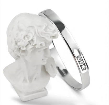 Silver Bracelet with Zirconia stones