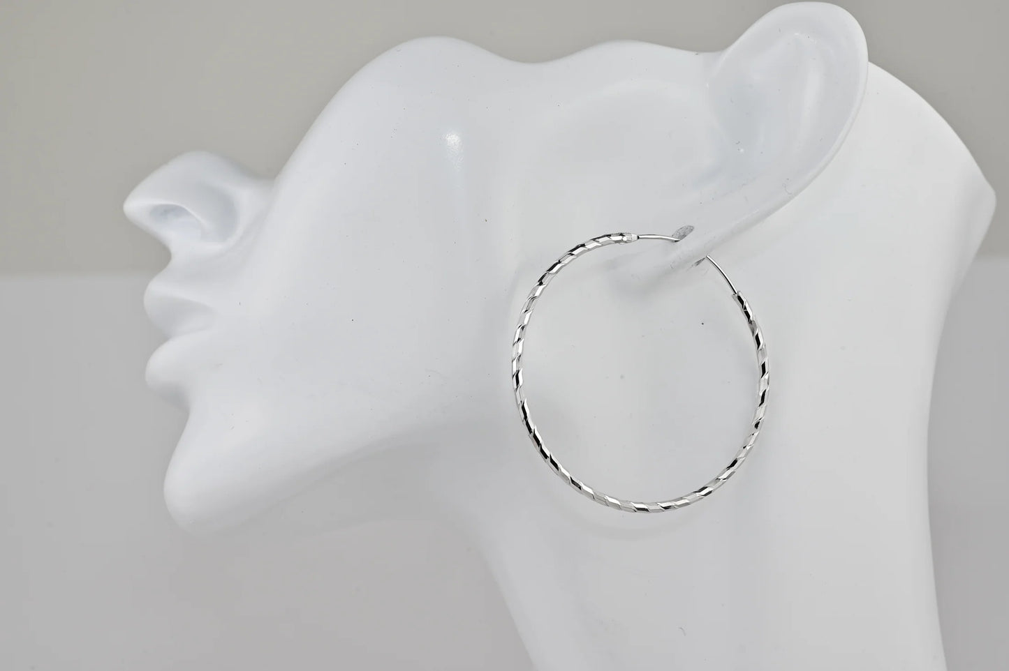 Hoops Silver Earrings (Different Sizes available)