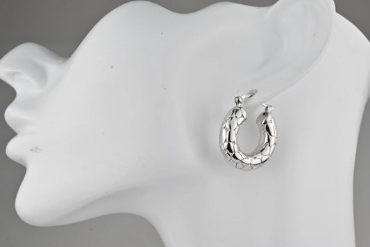 Hoops Silver Earrings