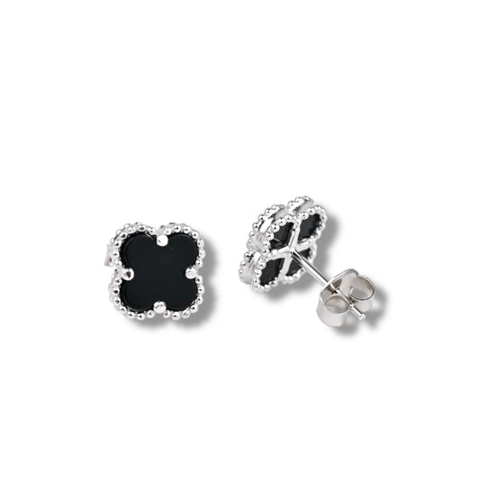 Silver 925 Onyx Stud Earrings