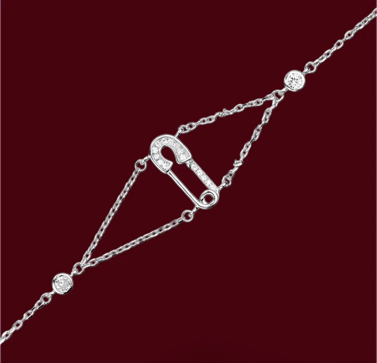 Silver Pin Set (Earrings, Bracelet, Necklace )