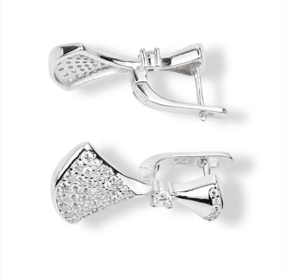 Silver Set with Zirconia stones (Earrings, Ring, Pendant)