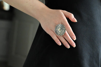 Silver Ring Gold Plated