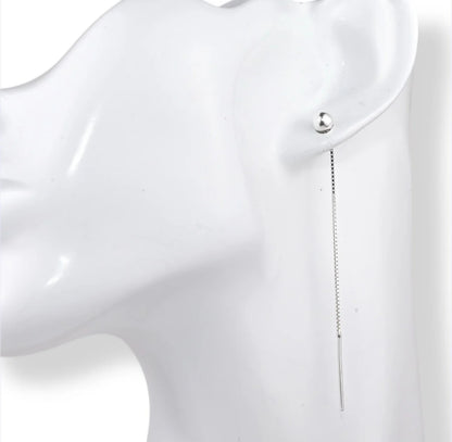 Silver Thread Earrings