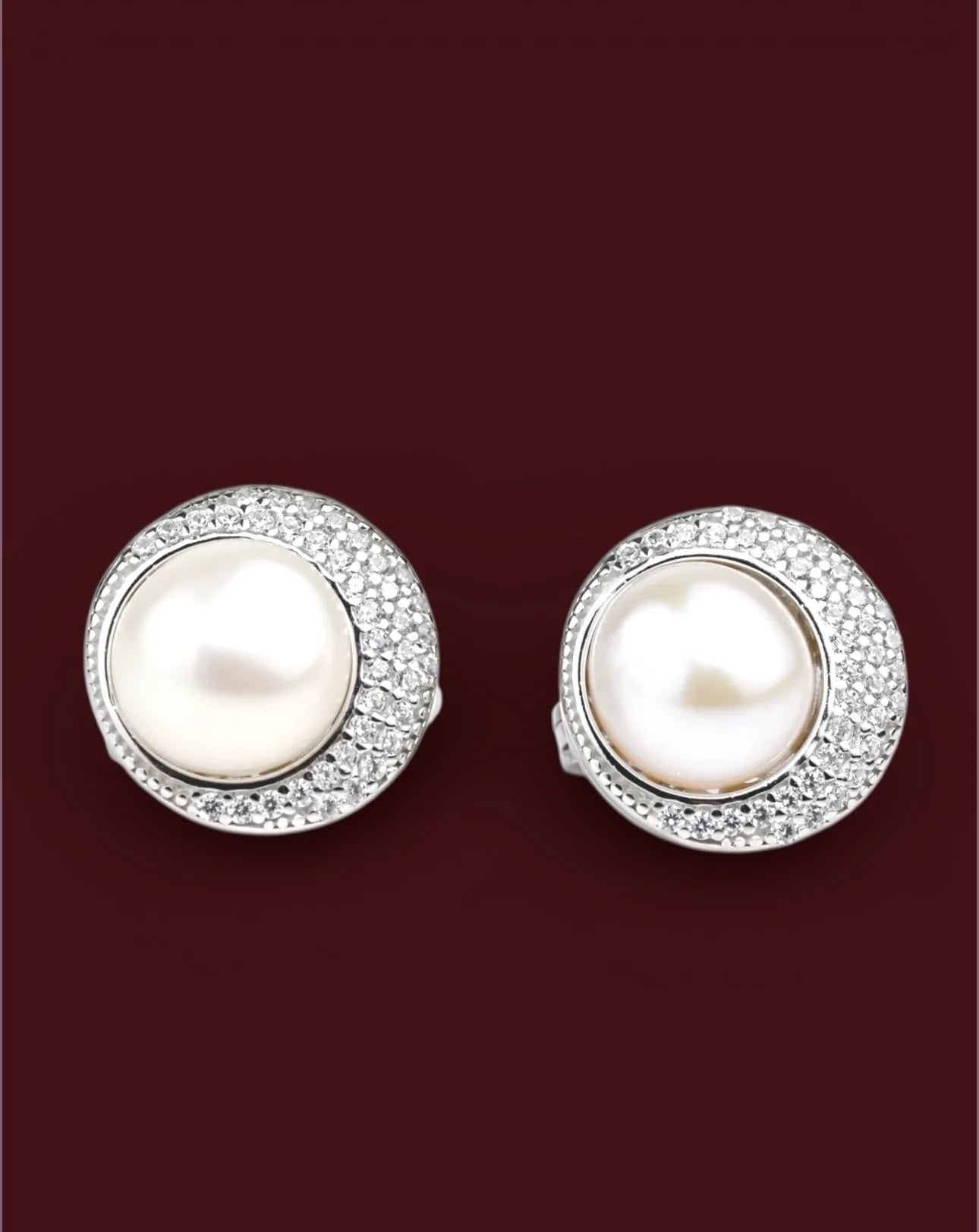 Silver Set with Pearl