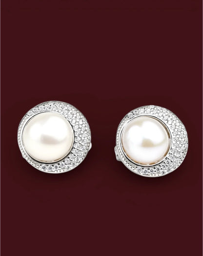Silver Set with Pearl