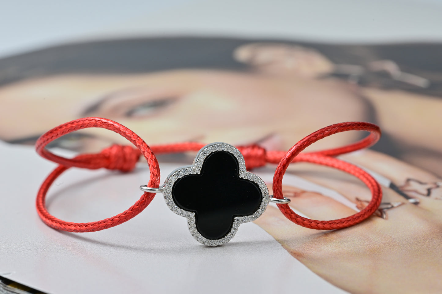 Bracelet  Red Thread clover