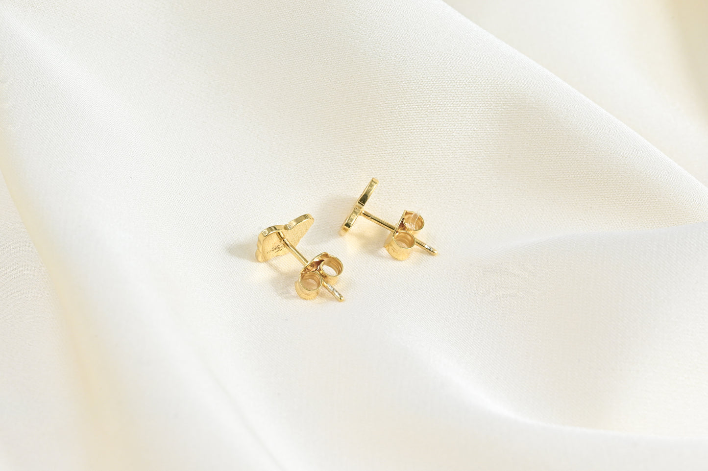 Stud Earrings Yellow Butterfly