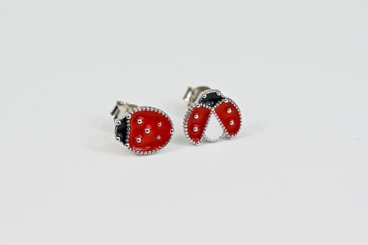 Stud Earrings Ladybug