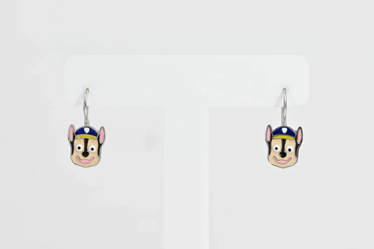 Kids Silver Earrings Dogs