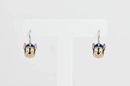 Kids Silver Earrings Dogs