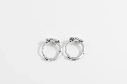 Silver Kids Earrings Flowers