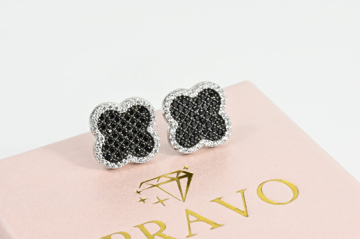 Stud Earrings Black clover