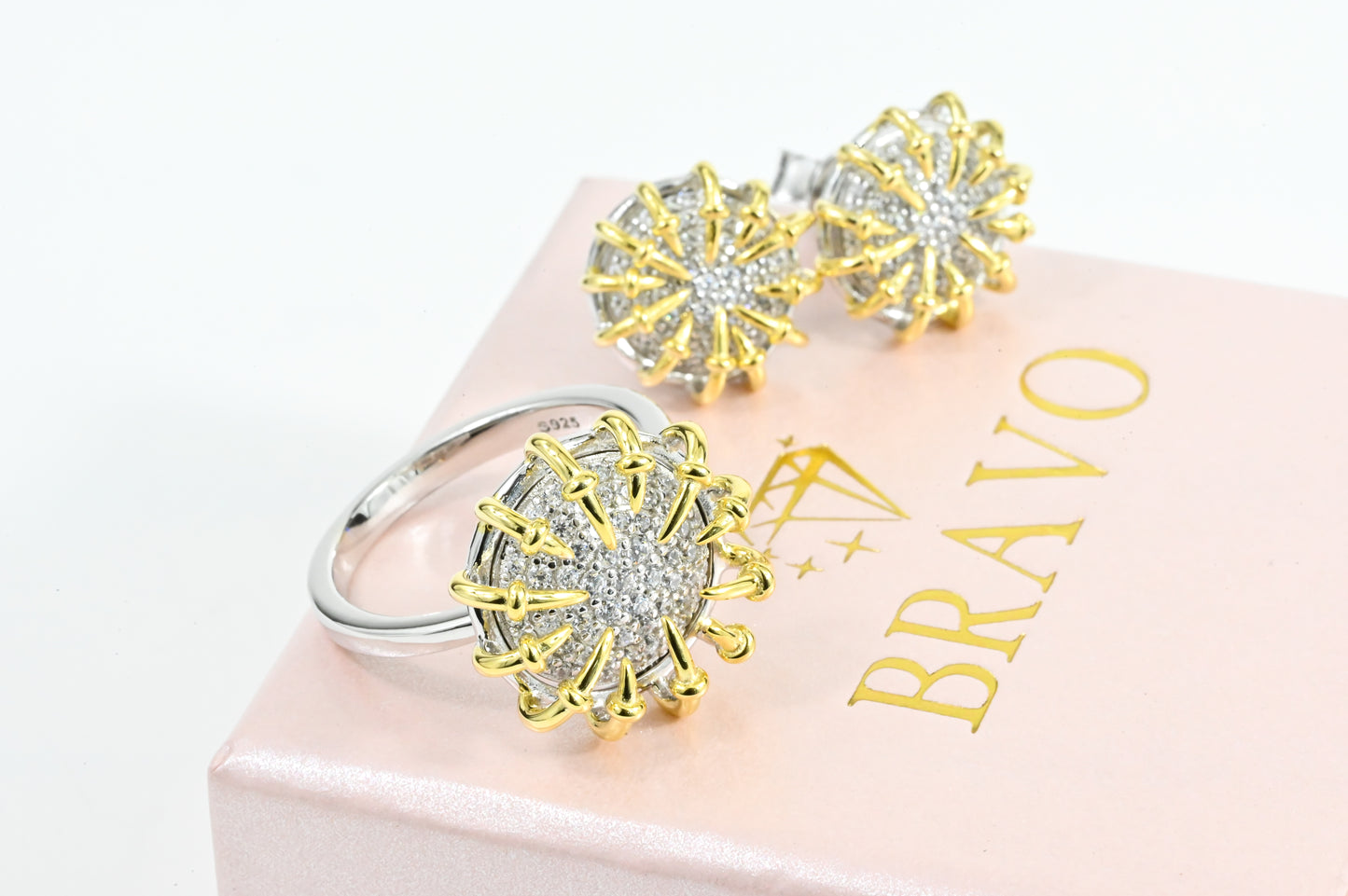 Yellow Starburst Jewelry Set