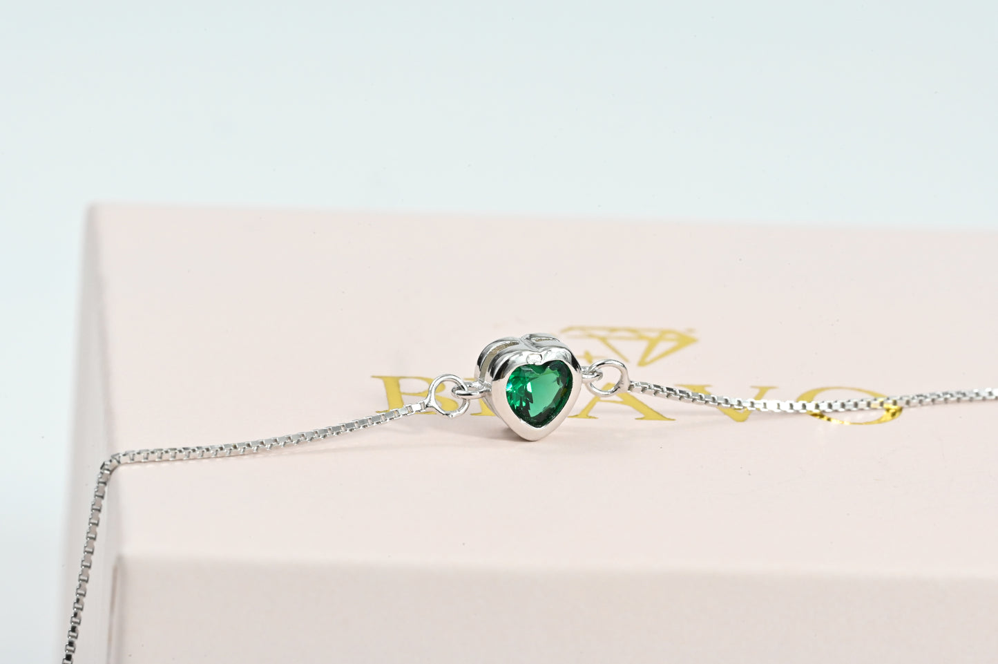 Bracelet Green Heart