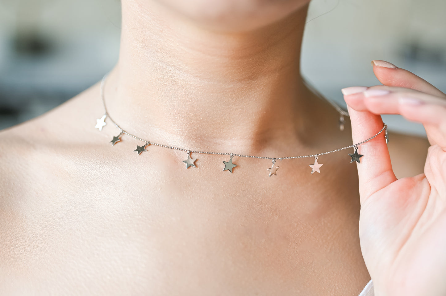 Starry Sky Silver Necklace