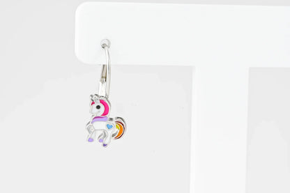 Kids Silver Earrings Unicorn