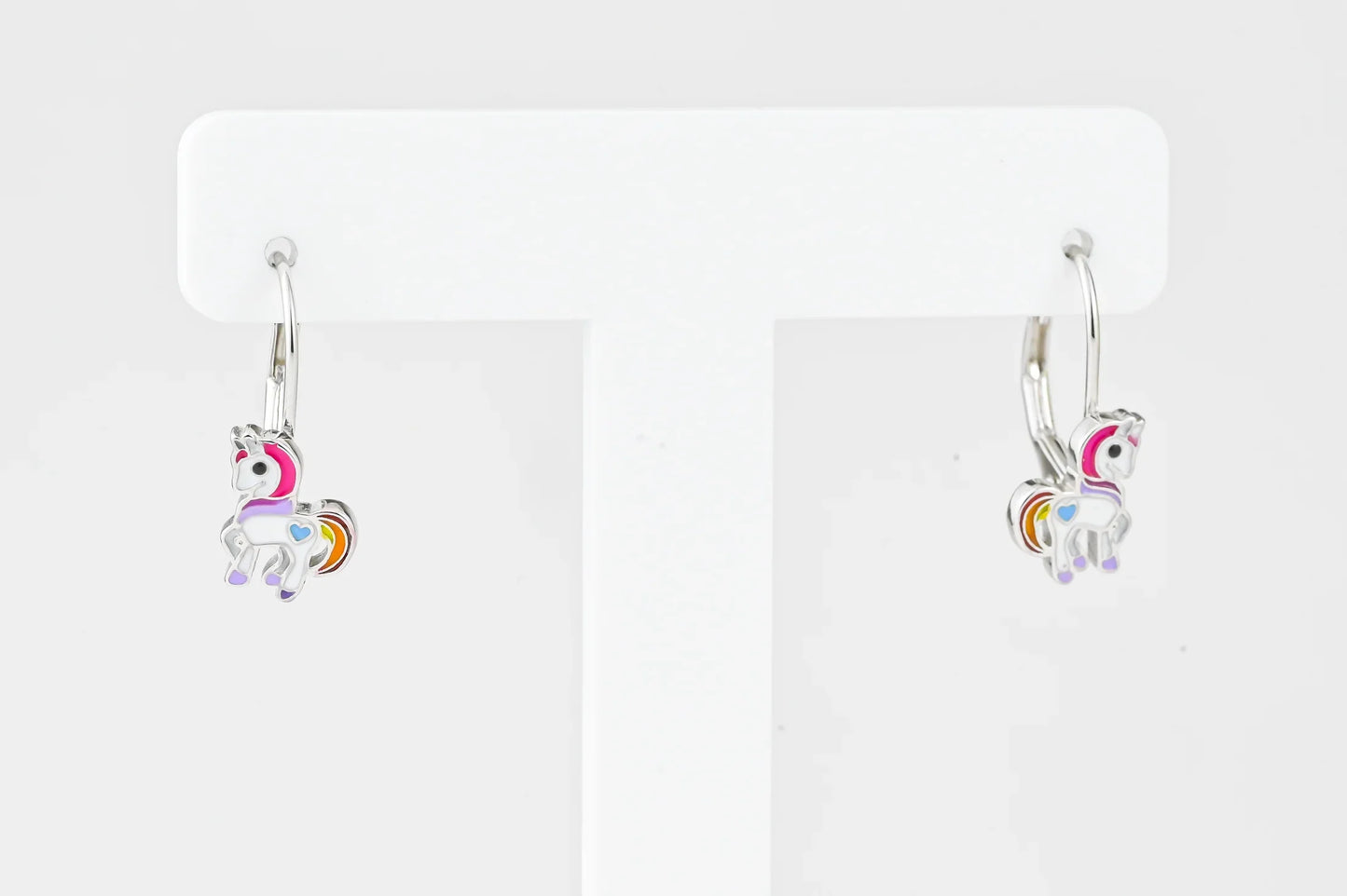 Kids Silver Earrings Unicorn