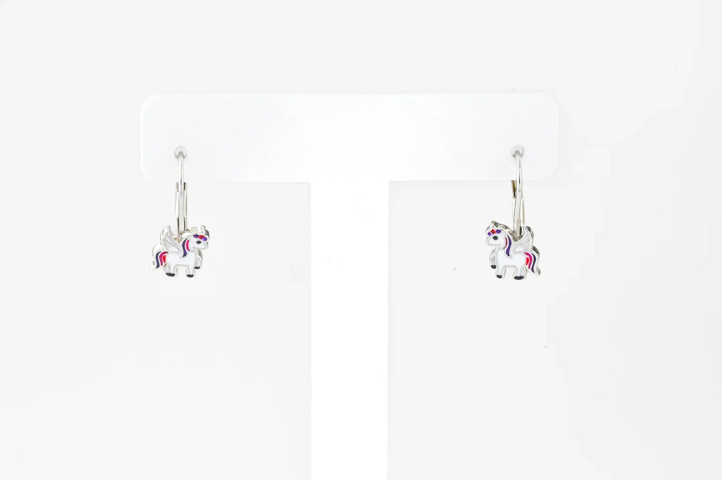 Kids Silver Earrings Unicorn