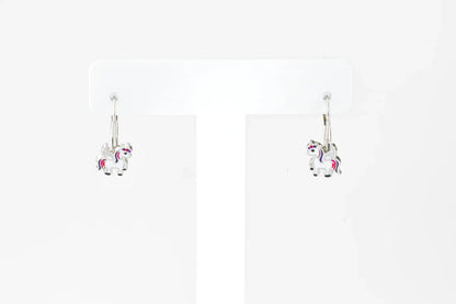 Kids Silver Earrings Unicorn