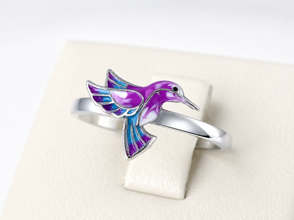 Dainty Hummingbird Jewelry Set