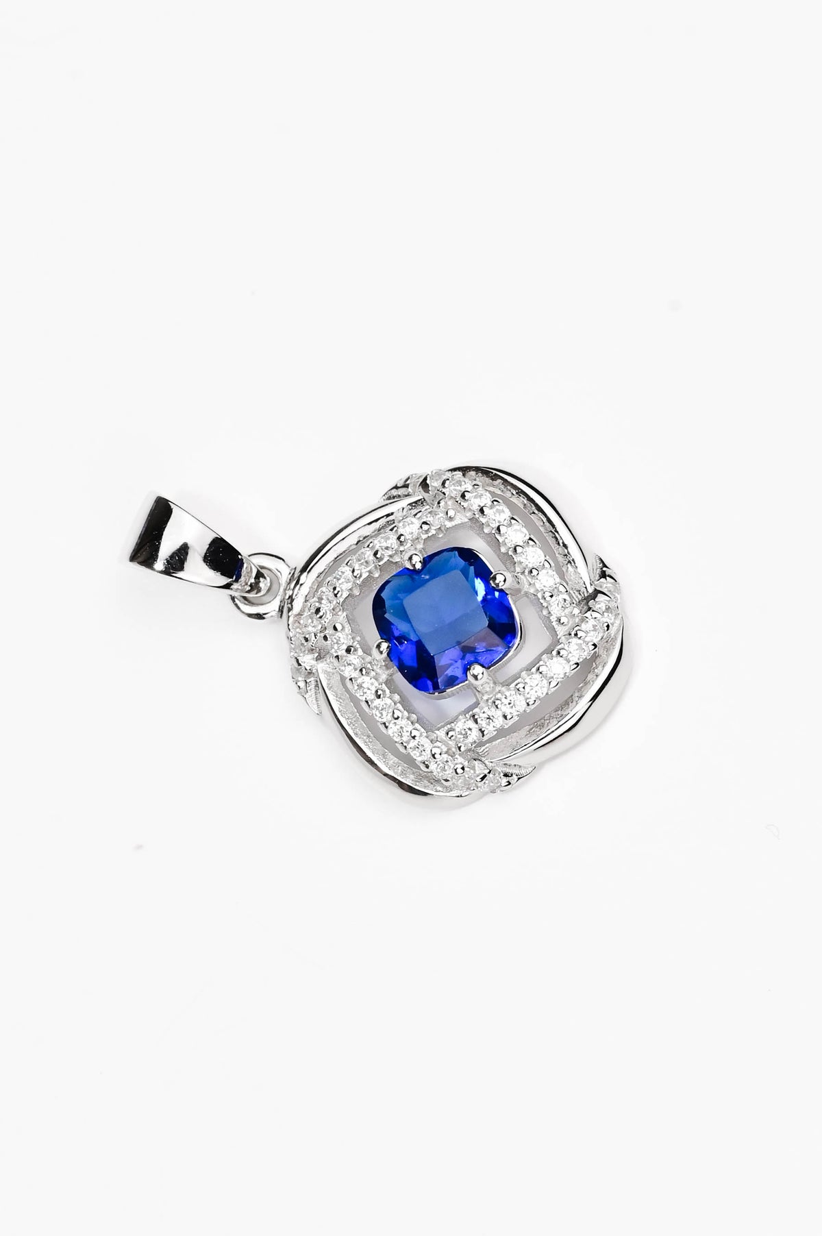 Silver Set Blue Stones
