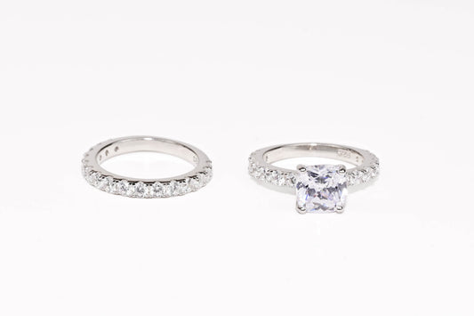 Silver Double Ring
