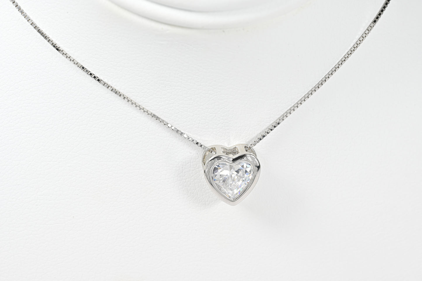 Crystal Heart Pendant Necklace