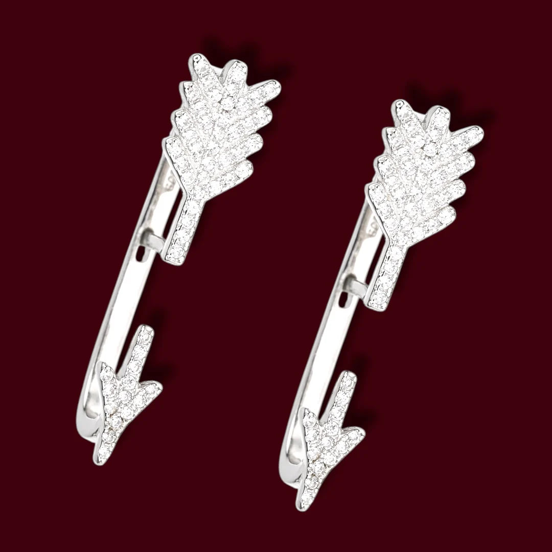 Silver Earrings Cuff