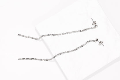 Silver Dangle Earrings Studs