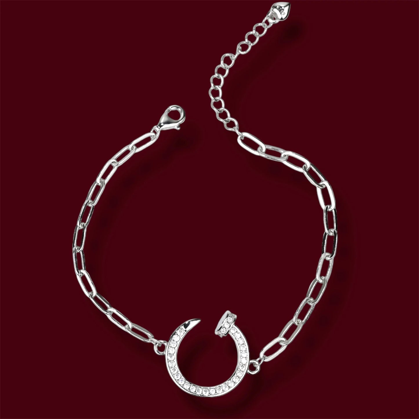 Silver Bracelet Nail