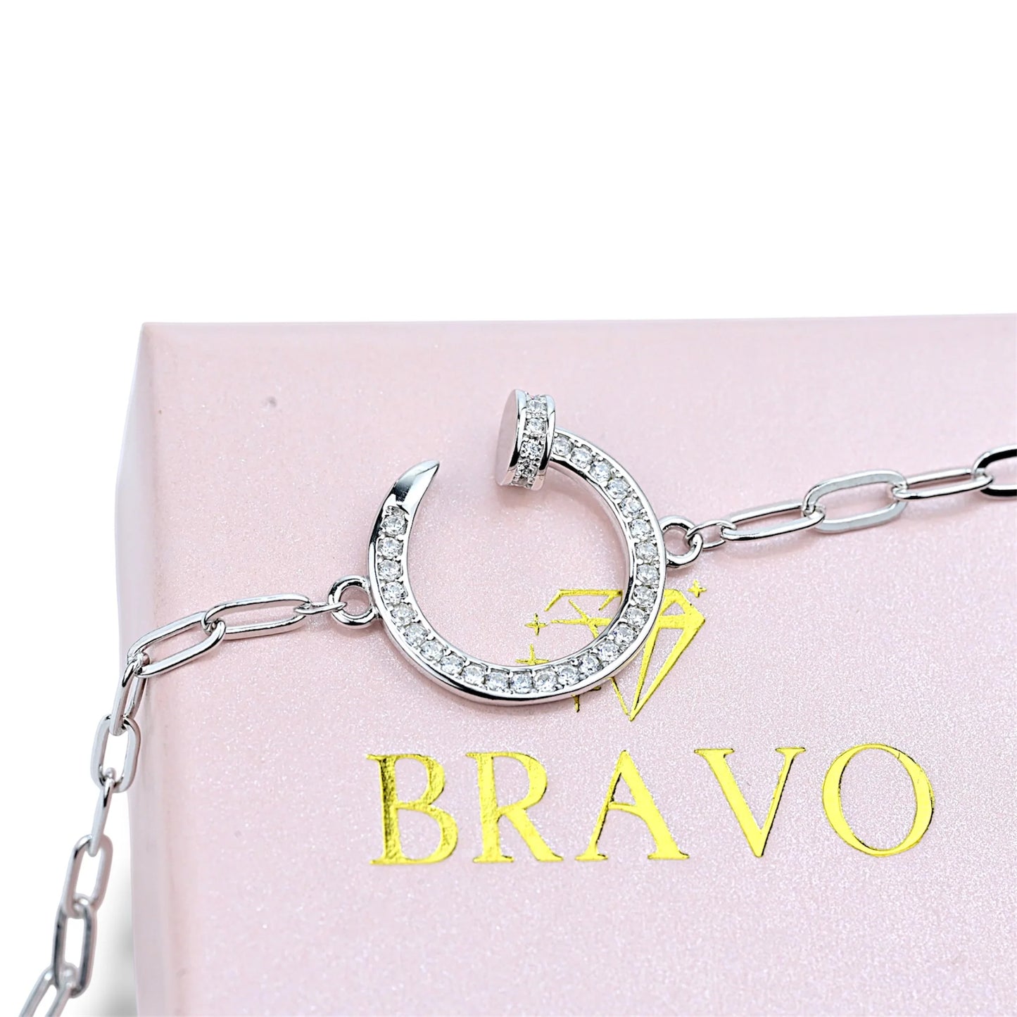 Silver Bracelet Nail