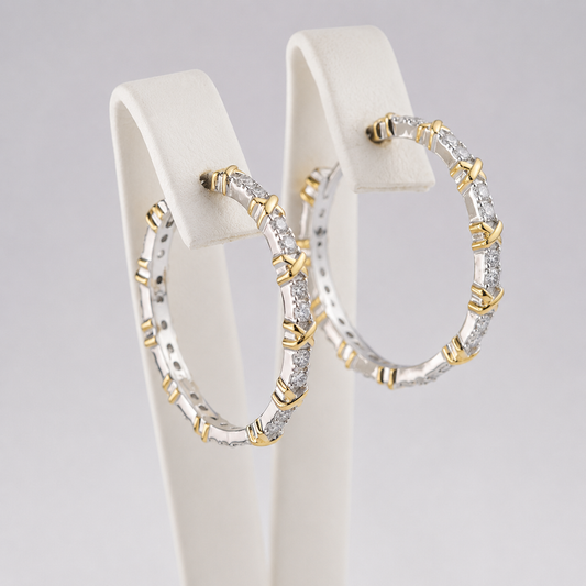 Silver Hoops Earrings