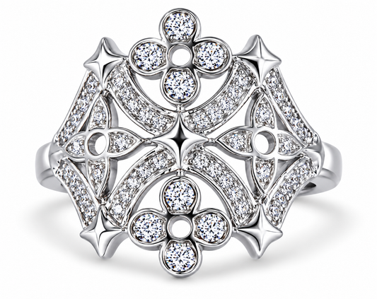 Gothic Architechture Styled Ring Size 8
