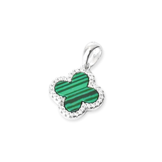 Pendant Malachite Clover