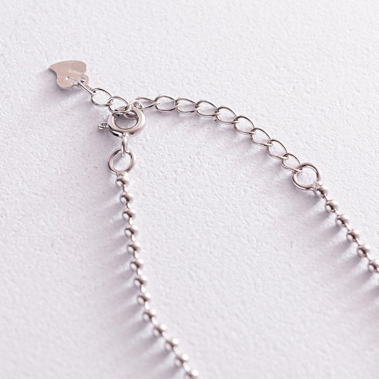 Teardrop and Spheres Charms Anklet