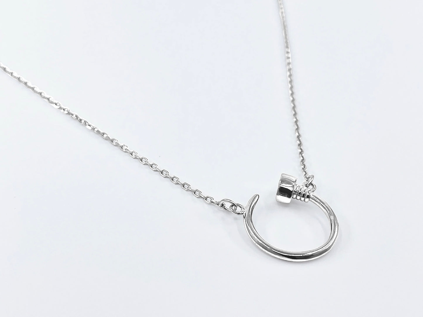 Nail Pendant Chain Necklace