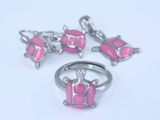 Pink Turtle 3 Piece Set