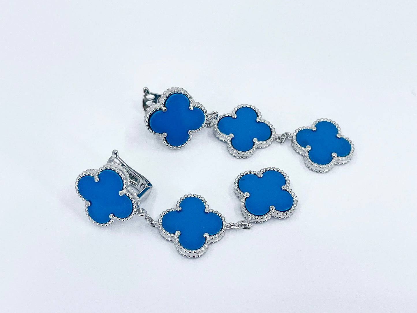 Triple Clover Dangle Earrings - Multiple Variations