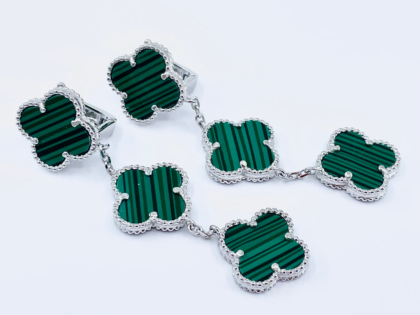 Triple Clover Dangle Earrings - Multiple Variations