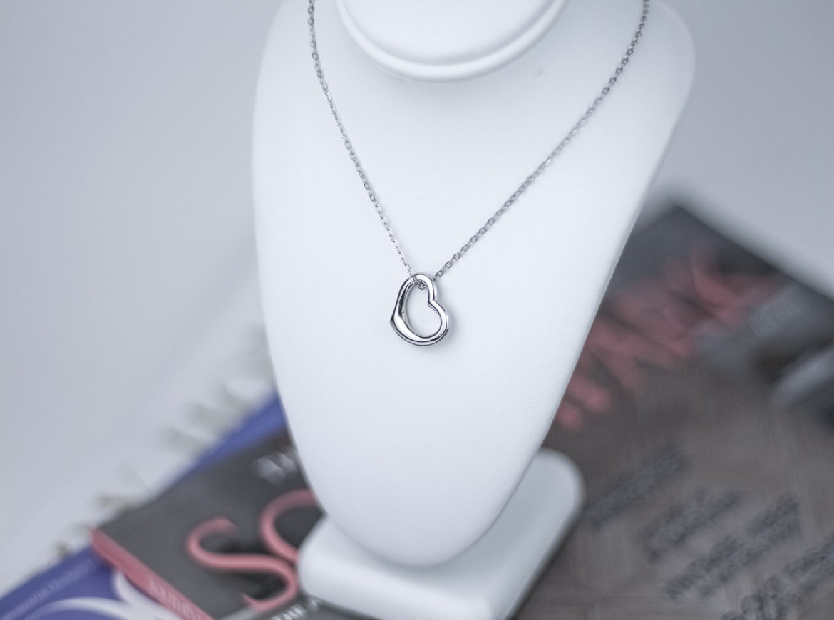 Heart Pendant Simple Chain Necklace