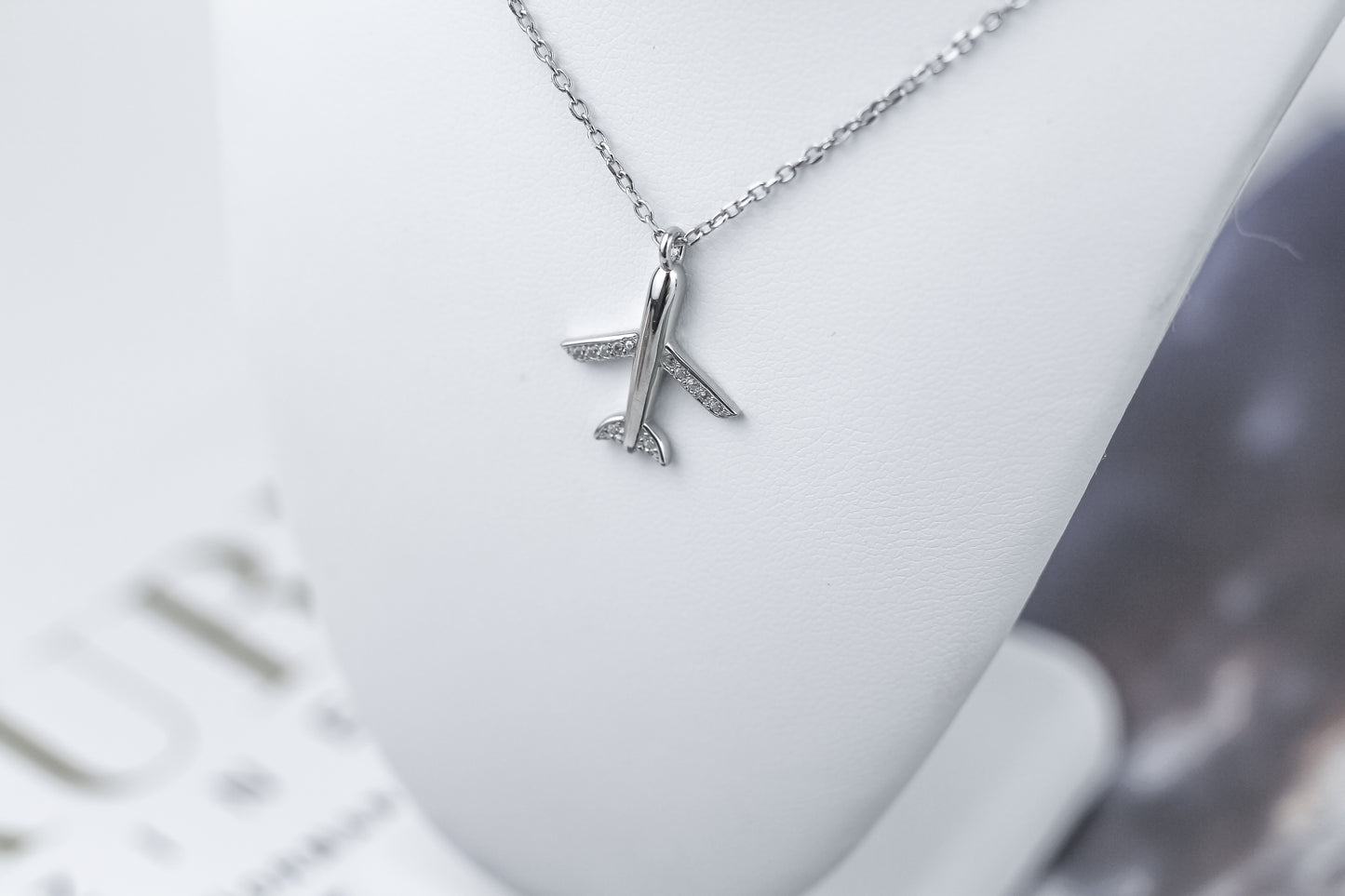 Airplane Charm Simple Chain Necklace