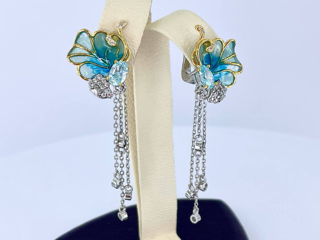 Whimsical Blue Butterfly Jewelry Set