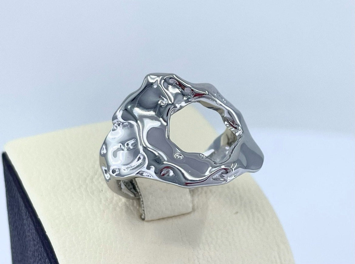 Interstellar Comet Textured Ring Size 8